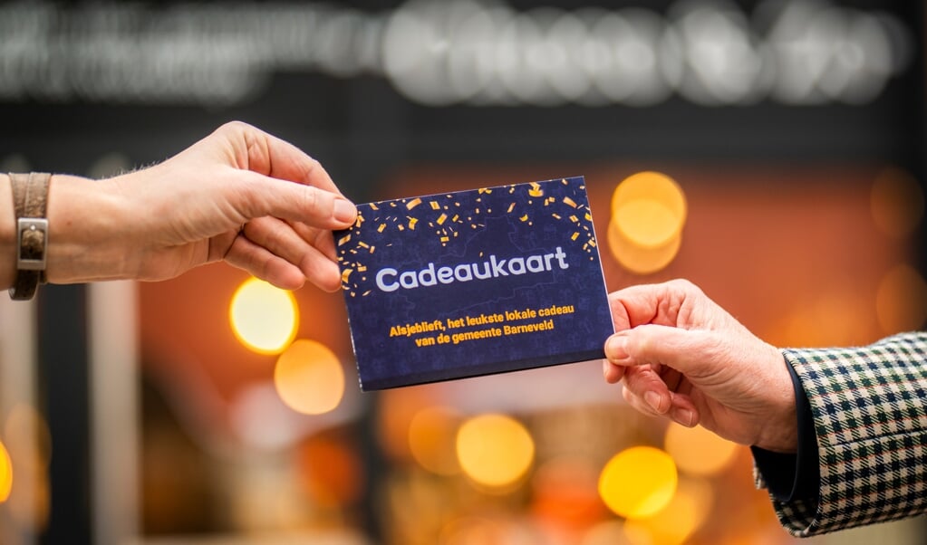 De lokale cadeaukaart in Barneveld.