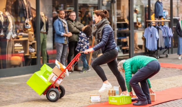 Gerieke Dunsbergen in actie tijdens een evenement.
