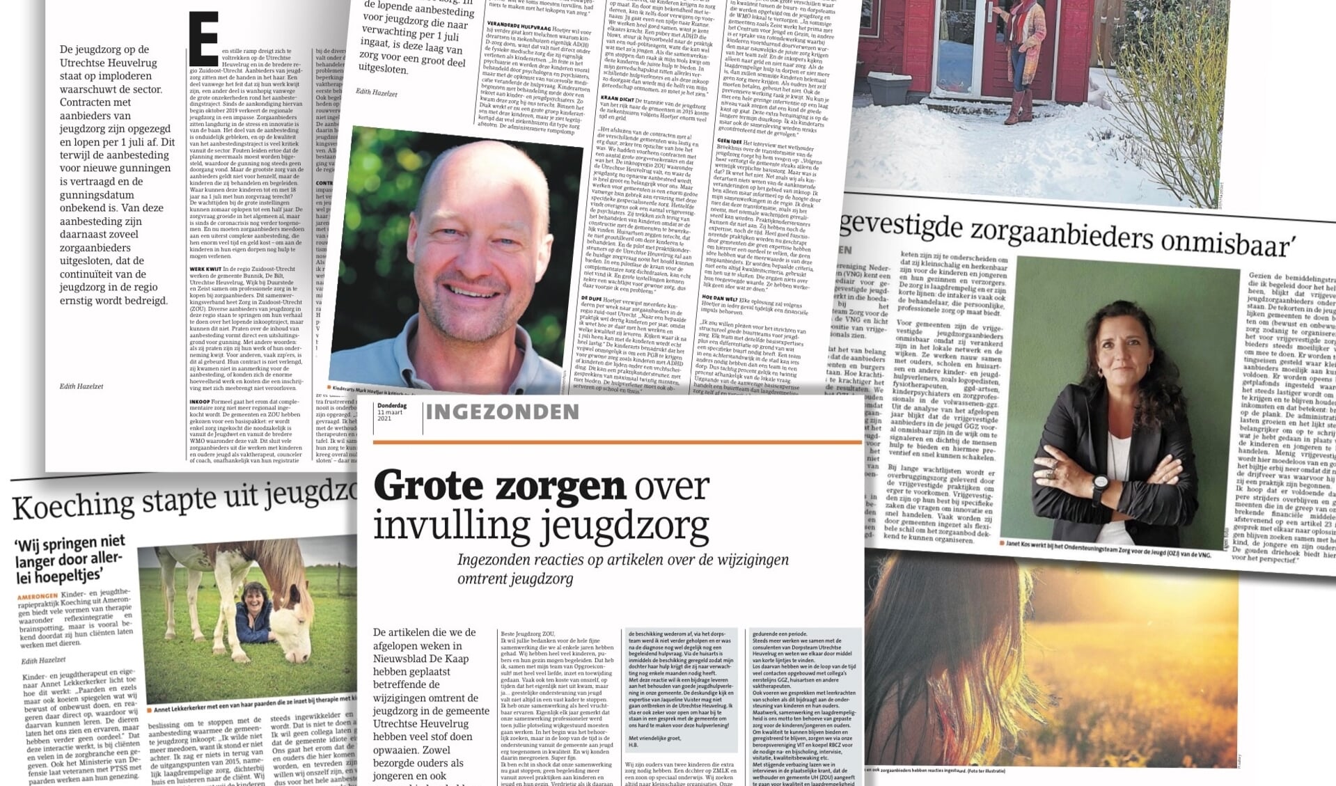 Overzicht van een deel van de publicaties van de laatste maanden in Nieuwsblad De Kaap en De Stichtse Courant.