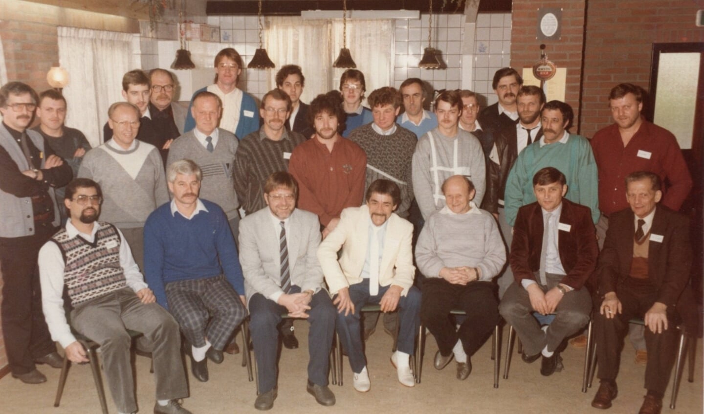 1985 - medewerkers bouw clubhuis