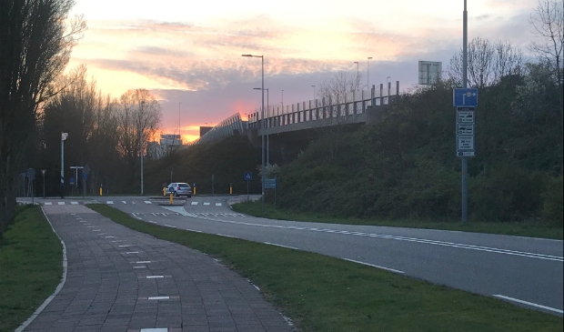 Zonsondergang boven A10