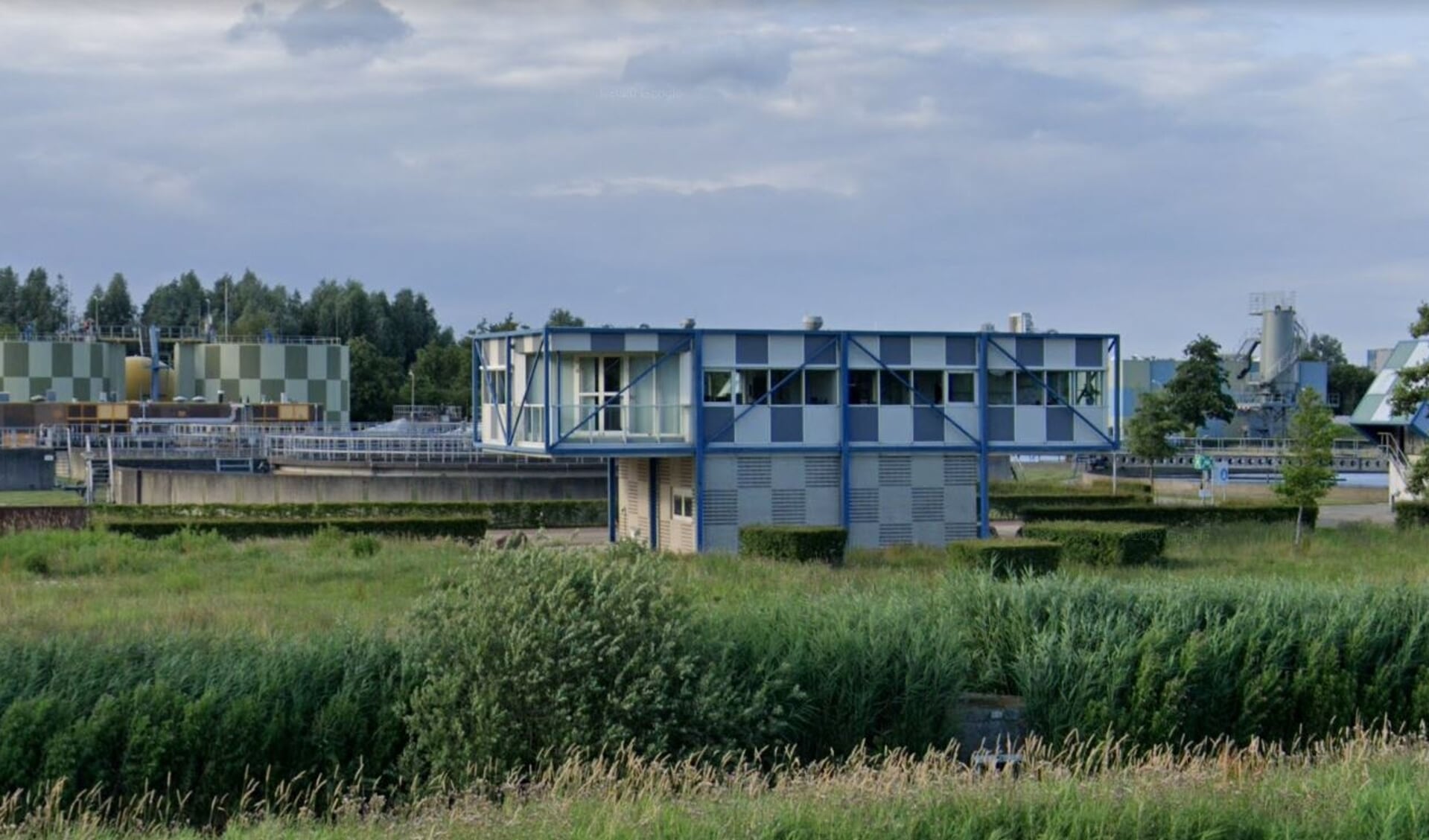De rioolwaterzuiveringsinstallatie aan de Machineweg in Amstelveen.