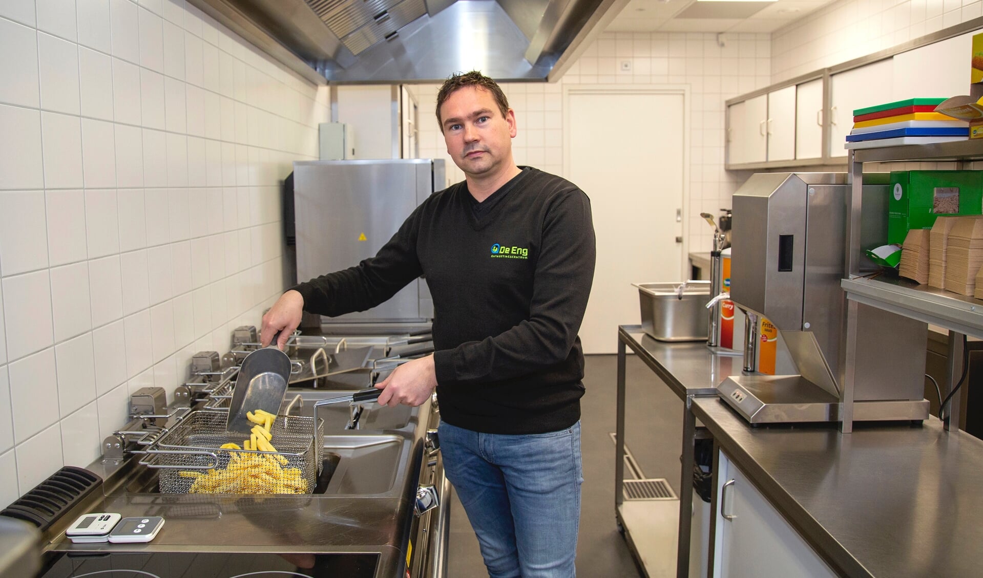 Sebastiaan Blom, initiatiefnemer van het cafetaria in het nieuwe dorpshuis in Voorthuizen.