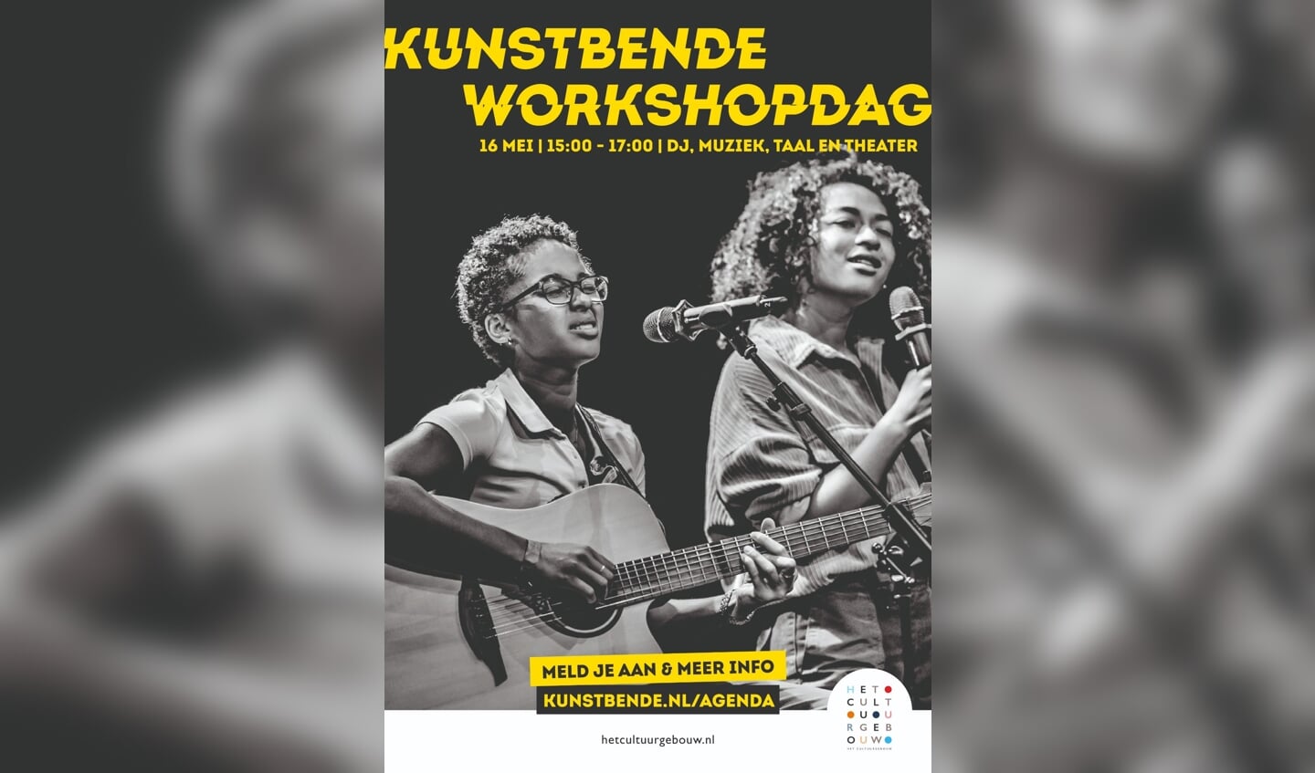 Tijdens de workshopdag kunnen creatieve talenten zich ontdekken, ontwikkelen en presenteren.