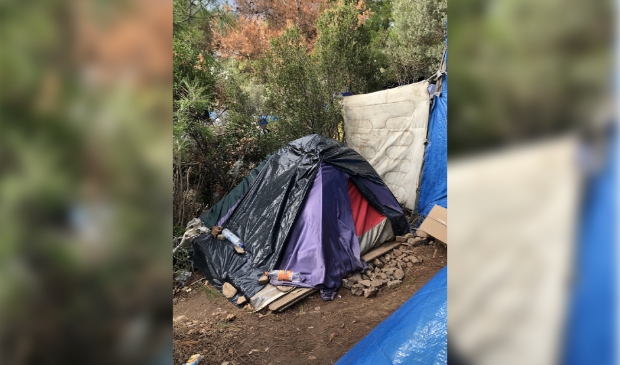 <p>Kamp Vathy, waar Samos Volunteers zit inzet voor vluchtelingen. </p>