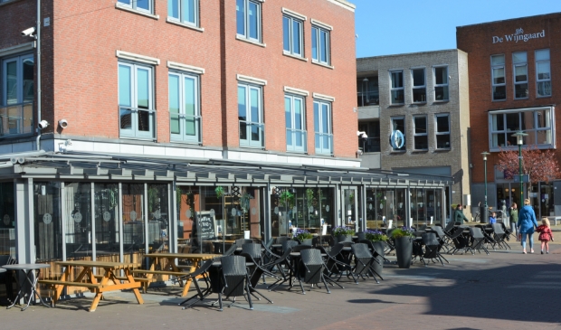 <p>Lege terrassen in het centrum van Barneveld.</p>
