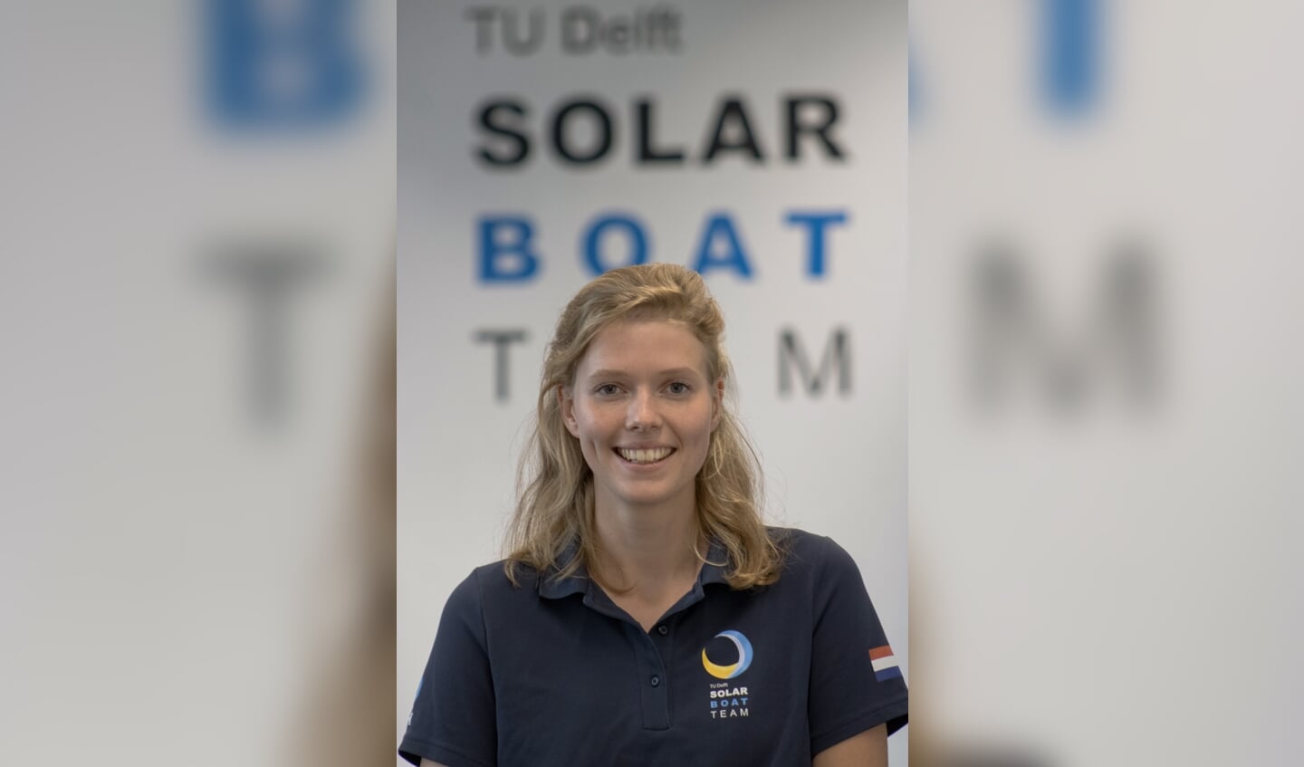 Laura Hurenkamp van het TU Delft Solar Boat Team.
