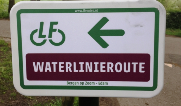 Routebordje ter hoogte van het Vagantenpad.
