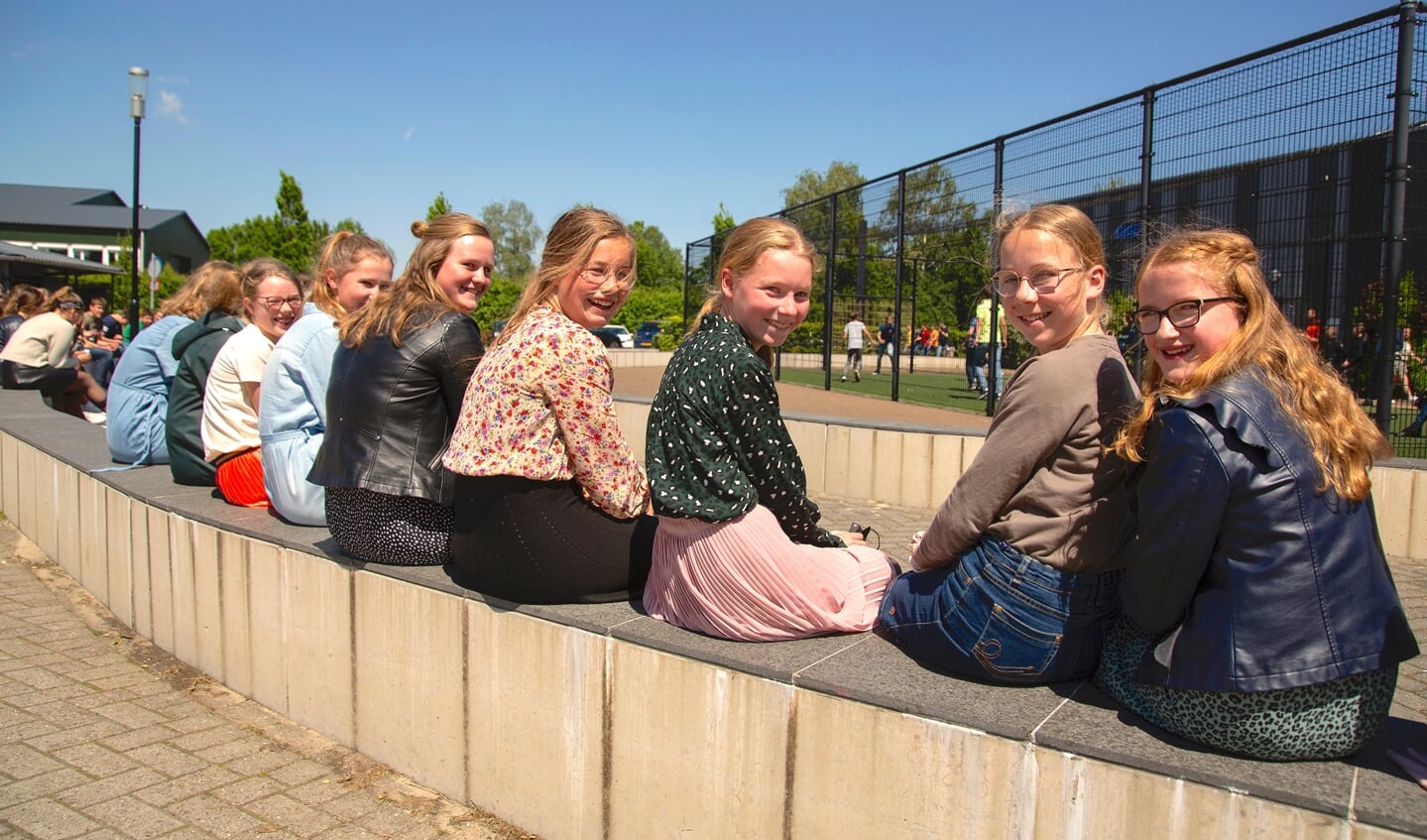 Leerlingen van het Van Lodenstein College in Barneveld.