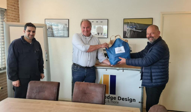 vlnr Maher, Jan Bosman en Henk Vrijdag