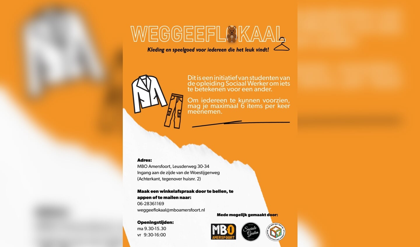 Flyer Weggeeflokaal