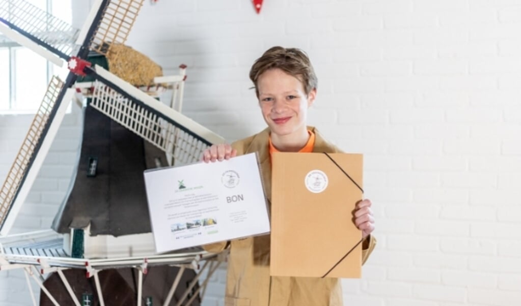 Jorg van Schuppen is tot jeugdmolenaar bij Molen De Vriendschap benoemd. (Foto: Nadine van Spanje/New Fotografie)