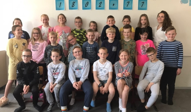 Toppers uit groep 5a van de Fraanjeschool de Vesting