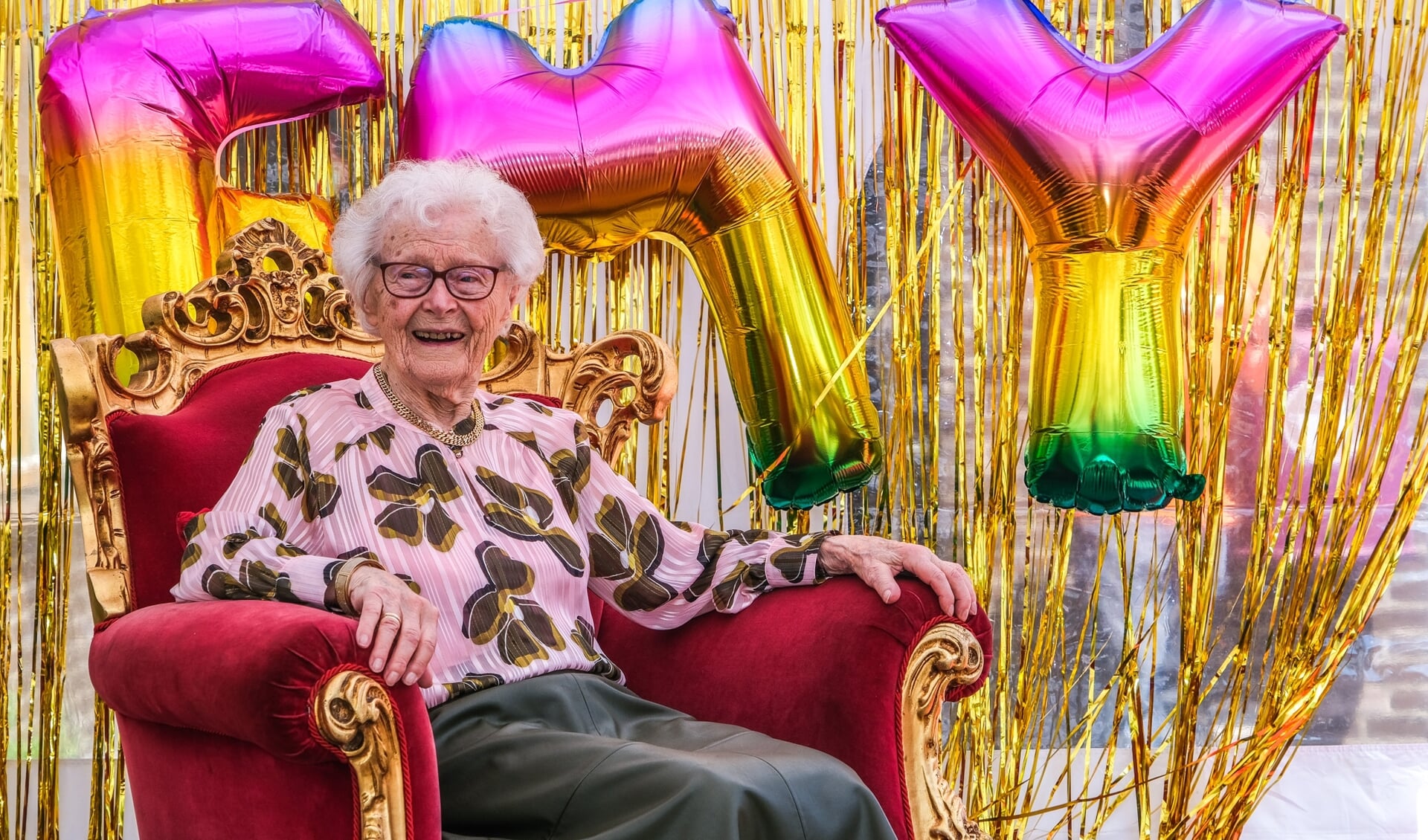 Emilie Christine Labruyère-Claus uit Hoofddorp is vrijdag 100 jaar geworden.
