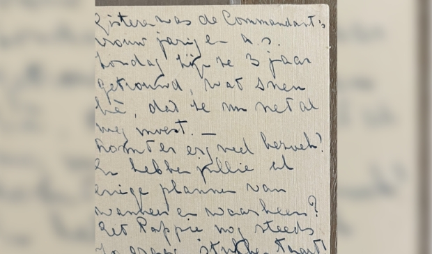 Fragment uit brief Do over Duitse commandants vrouw