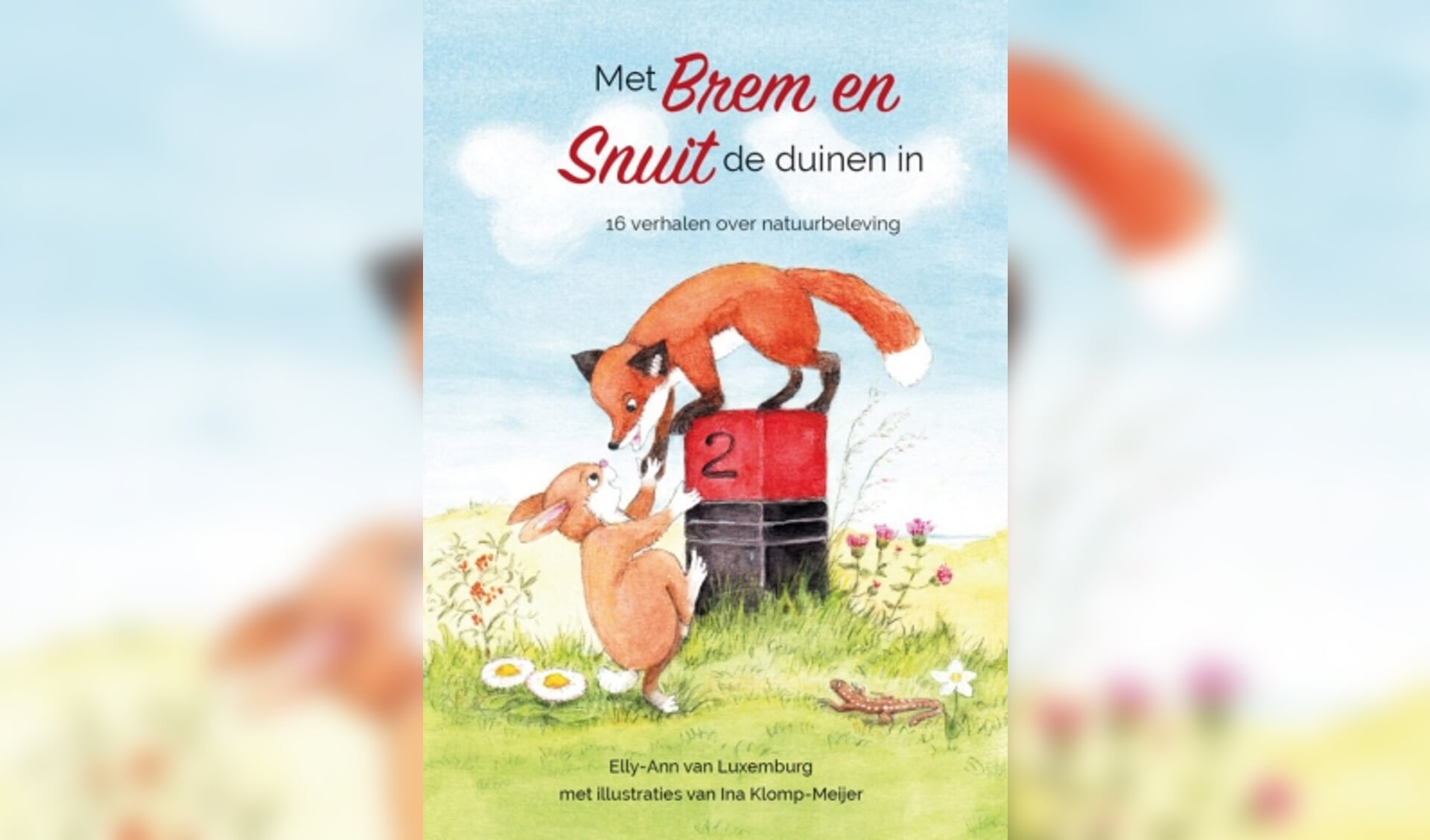 De cover van het boek: Met Brem en Snuit de duinen in.