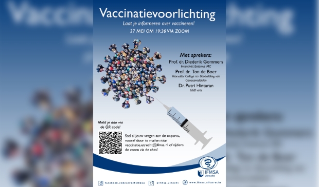 Poster met informatie over de voorlichtingsavond
