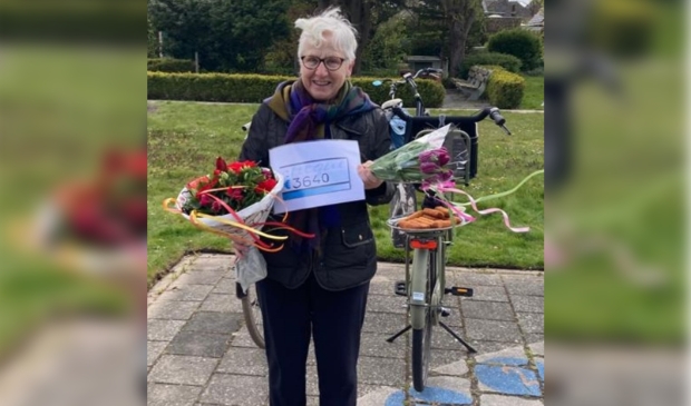 Nel na het fietsen van 340km