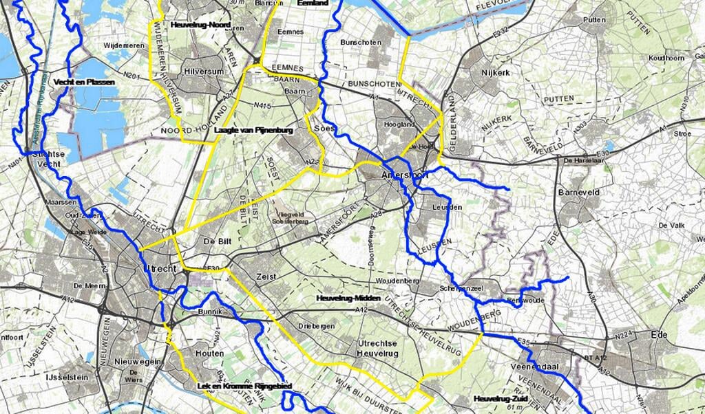 Het Geopark beslaat ’t Gooi, Utrechtse Heuvelrug, Eemland, het Utrechtse deel van de Gelderse Vallei, het Utrechtse Nederrijn- en Lekgebied, de Kromme Rijnstreek en Vecht en Plassen. 