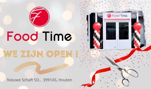 <p>Geopend! Bij Food Time Houten kun je terecht voor verrassende gerechten.</p>
