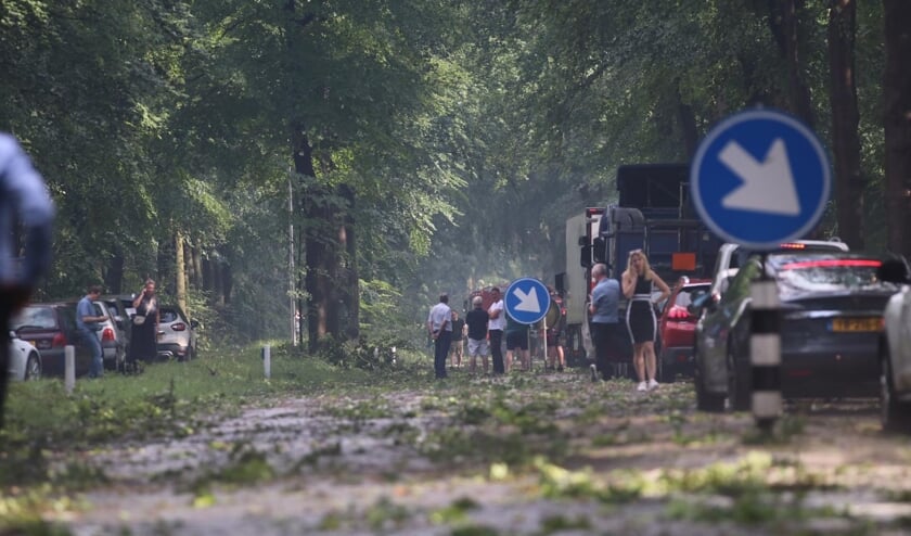 De storm van vrijdagmiddag heeft een ravage achtergelaten in Leersum.