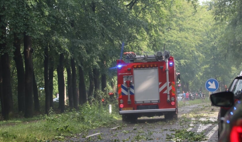De storm van vrijdagmiddag heeft een ravage achtergelaten in Leersum.