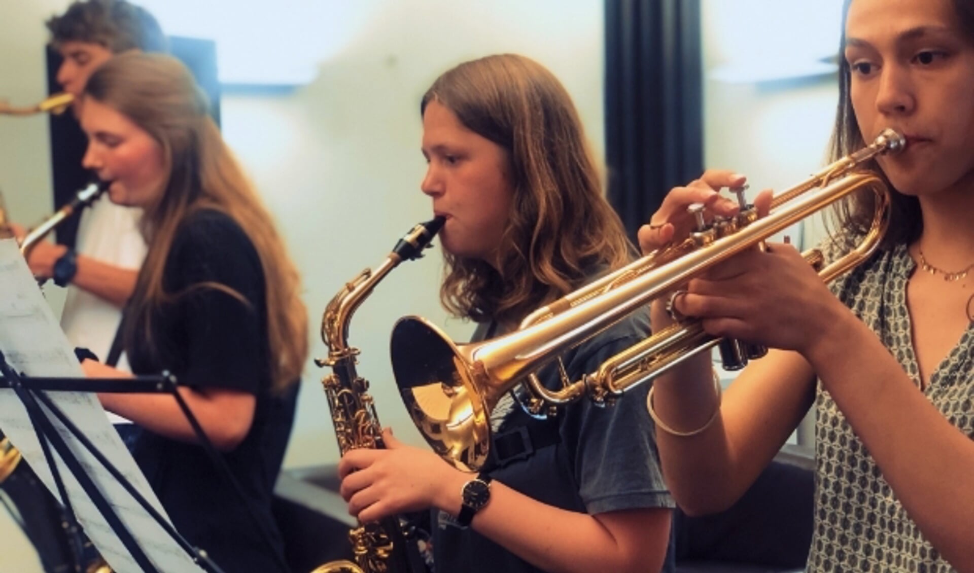 Leerlingen van de muziekschool kunnen weer samen spelen