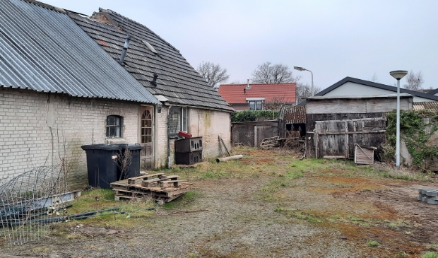 <p>Panden Jan Tijmensteeg 5-7 zoals ze er voor de sloop bijstonden (maart 2021).</p>