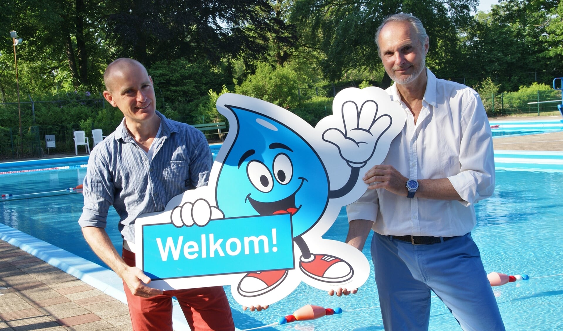 Links Gies Voorburg en rechts Emile Bakker