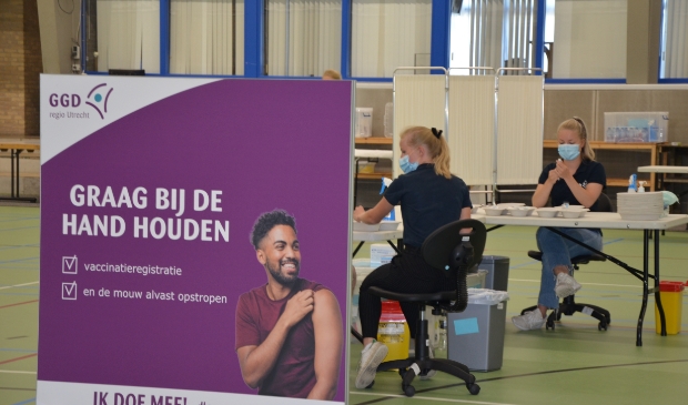<p>Hier worden de prikken gezet</p>