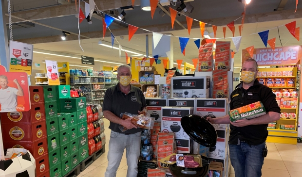 <p>Johan de Grillmaster (links) en Patrick ter Elst.</p>