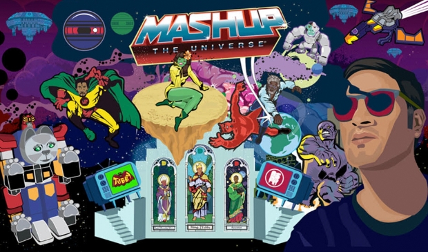 Affiche van Mash up the Universe expositie