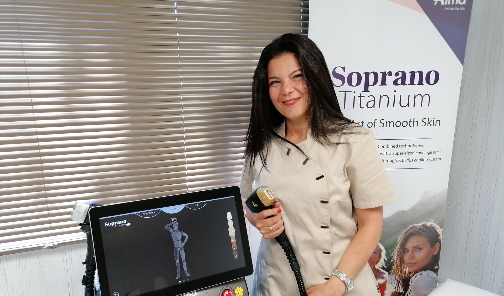 Lela Presser: 'Pijnloos ontharen met de Soprano Titanium is veilig en effectief'