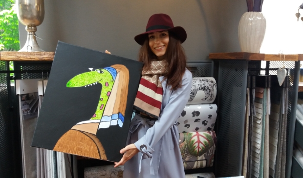 <p>Barbora met een van de Frunnies; Krokodilla.</p>