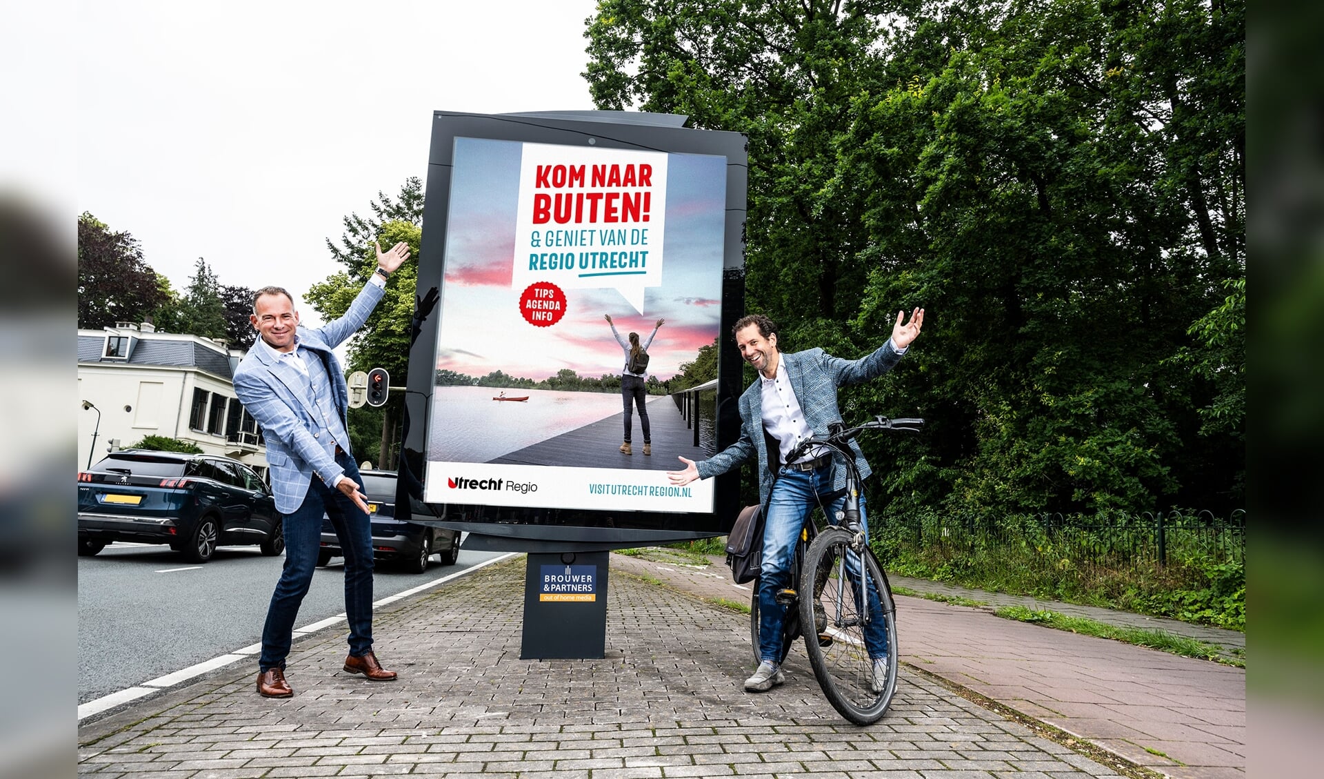 Lancering Buitenleven campagne door Michiel van der Schaaf (links) en gedeputeerde Arne Schaddelee (rechts).