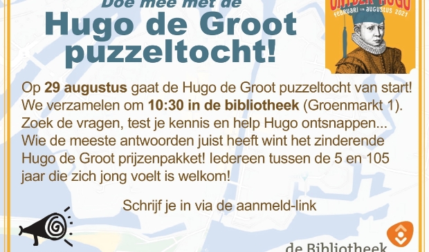 Aankondiging Hugo de Groot Puzzeltocht