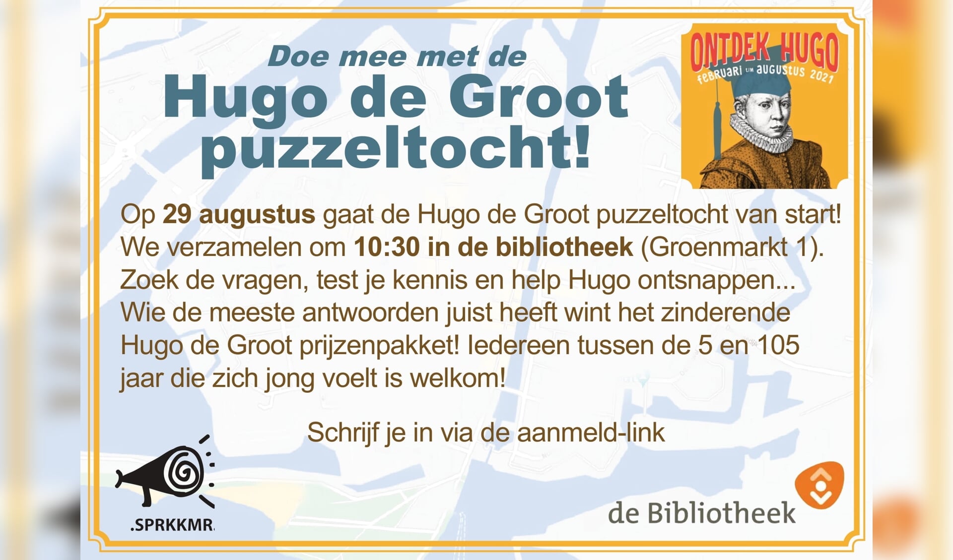 Aankondiging Hugo de Groot Puzzeltocht