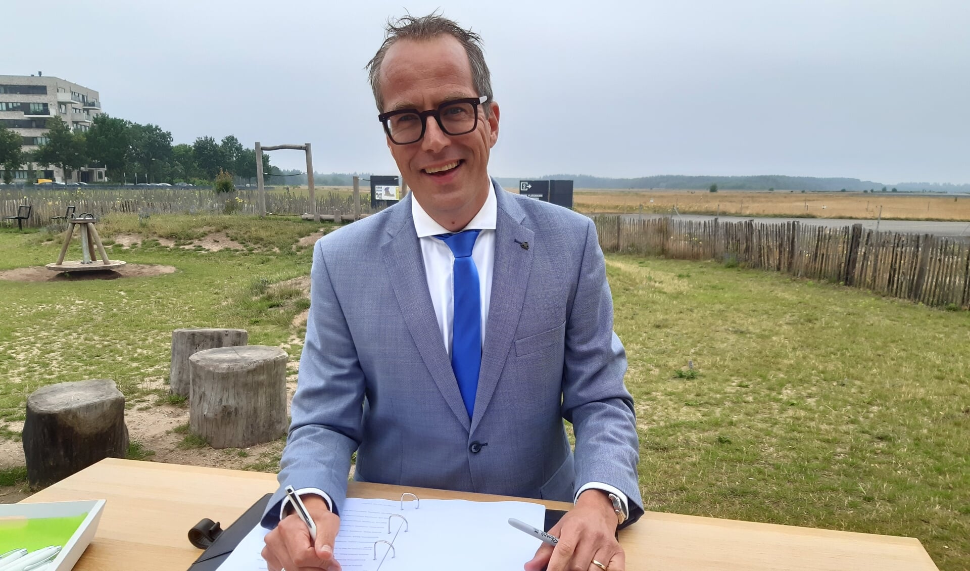Wethouder Harke Dijksterhuis ondertekende eerder dit jaar namens de gemeente Nijkerk de regionale Woondeal.