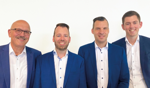 <p>V.l.n.r. Gerard de Gans, Dirkjan Hoekmeijer, Tim Könemann, Tijmen Griffioen </p>
