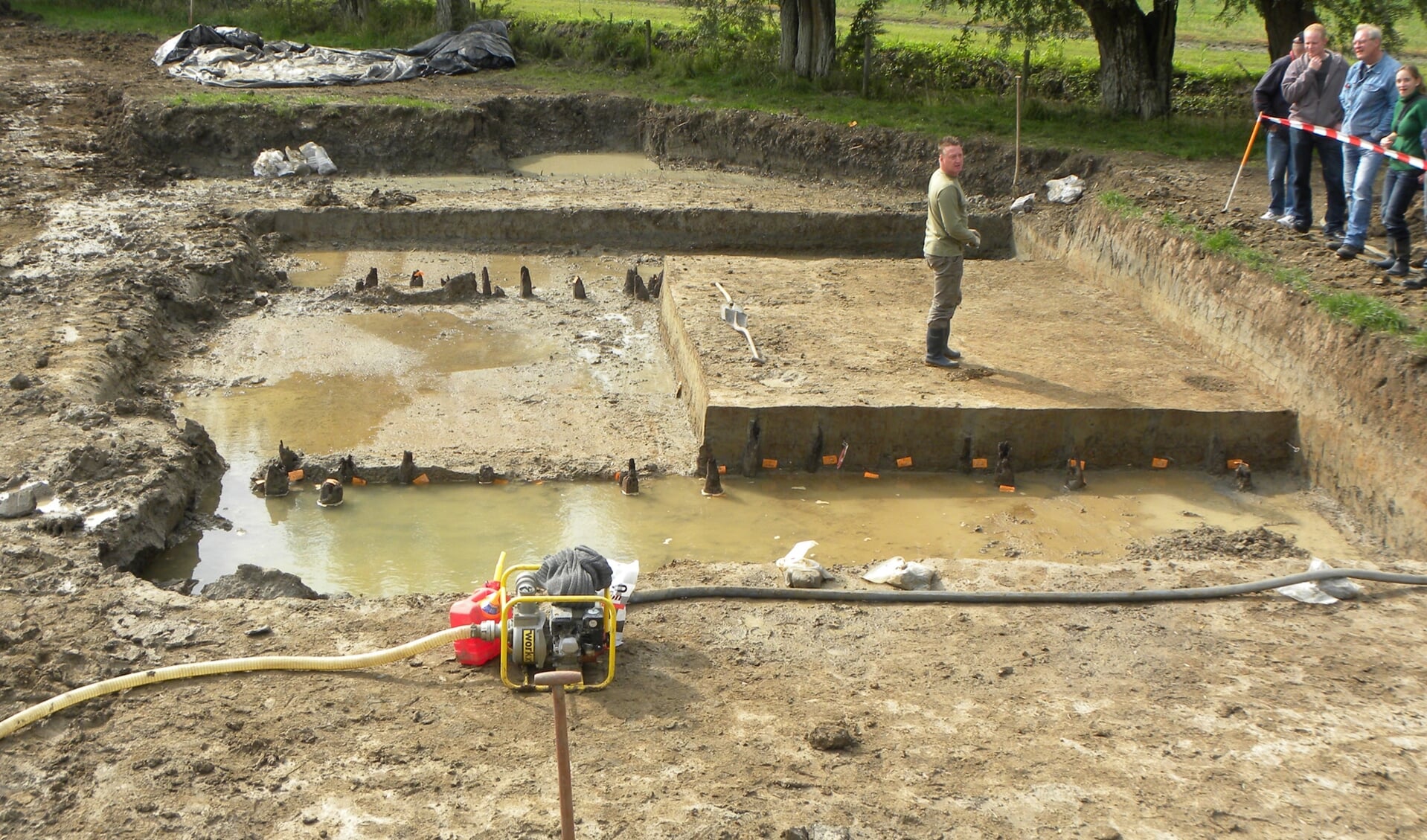 De opgraving aan de Achterdijk in 2013