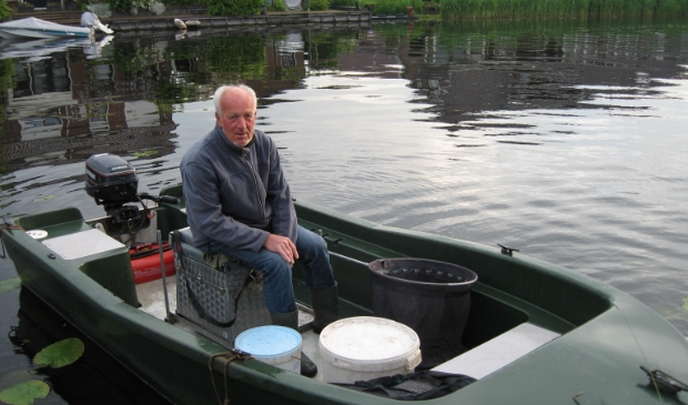 Jan de Goei, winnaar bij de boten met 4244 gram