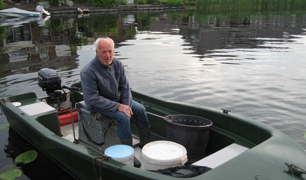 Jan de Goei, winnaar bij de boten met 4244 gram