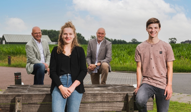 Van links naar Rechts: Kees Blotenburg, Marit van Beijnum, Hans Koopman, Corné van Doorn