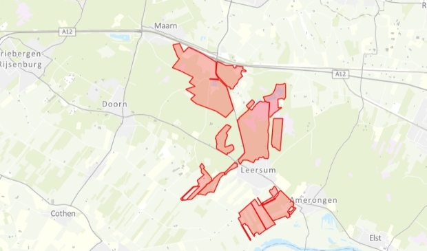 <p>De gebieden die nog steeds afgesloten zijn</p>