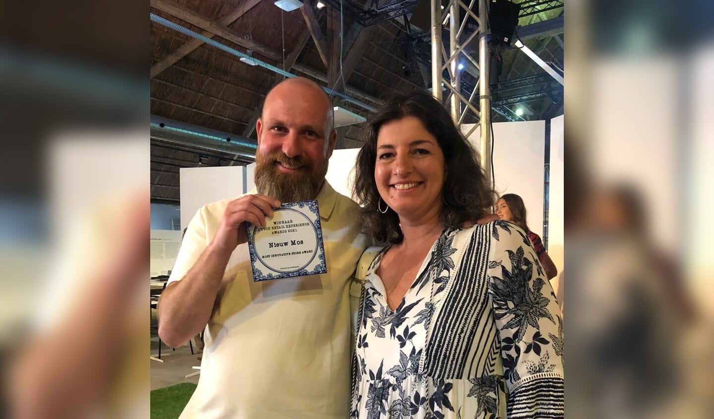 Ruben Kool en Anita Groenendijk wonnen zondag met Nieuw Mos Warenhuis de Retail Award Most Innovative Store 2021.