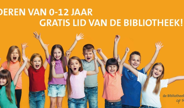 Kinderen van 0-12 jaar gratis lid van de Bibliotheek
