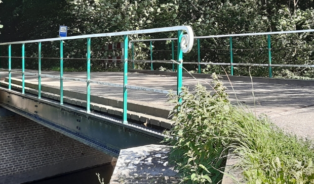 De IJzeren brug over de Kromme Rijn bij Beverweert Werkhoven