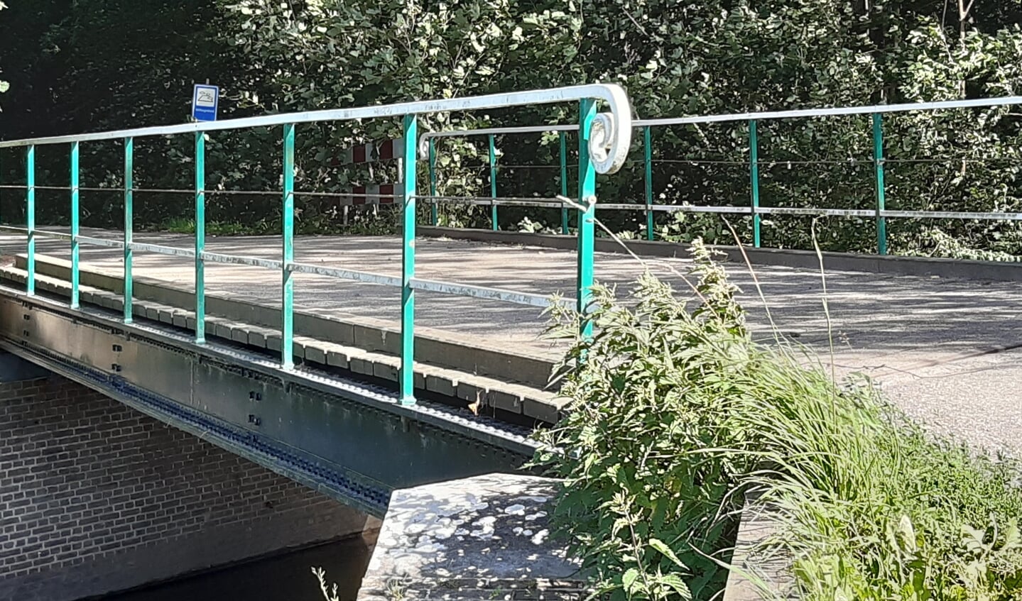 De IJzeren brug over de Kromme Rijn bij Beverweert Werkhoven