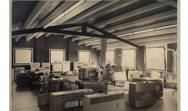 <p>De showroom van vroeger gevuld met gaskachels. </p>