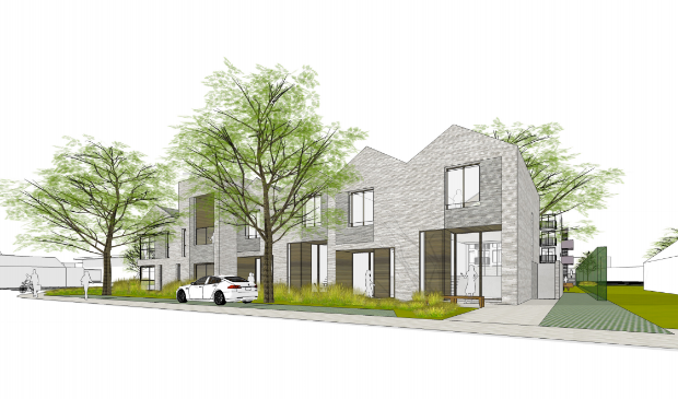 <p>Aan de kant van de Schoudermantel komen vier woningen</p>